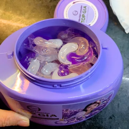 Viên giặt Top Gia Lavender hương hoa oải hương, hộp 40 viên