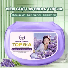 Viên giặt Top Gia Lavender hương hoa oải hương, hộp 40 viên