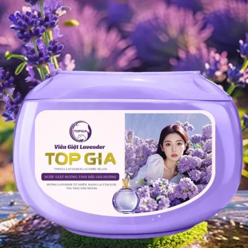 Viên giặt Top Gia Lavender hương hoa oải hương, hộp 40 viên
