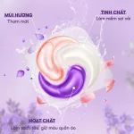 Viên giặt Top Gia Lavender hương hoa oải hương, hộp 40 viên