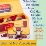 Viên uống Collagen Sâm Tố Nữ Kohinoor Puecolazen, hộp 45 viên