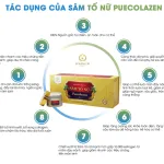 Viên uống Collagen Sâm Tố Nữ Kohinoor Puecolazen, hộp 45 viên