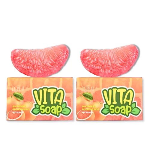 Xà Bông Rửa Mặt Trắng Da Bưởi Vita Soap 85g Le Peau - Combo 2 (1 Bưởi + Tặng 1 Bưởi) phù hợp để tham khảo khi chọn le peau