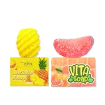 Combo 2 xà bông tắm Le Peau: Bubble Soap khóm 65g, Vita Soap bưởi 85g