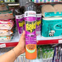 Bảng giá sỉ xịt Côn Trùng RAID Hương Cam Chanh 520ml