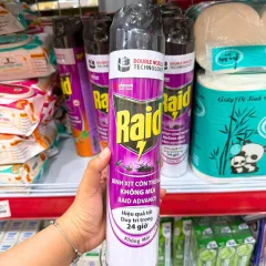 Xịt Côn Trùng RAID Không Mùi 520ml