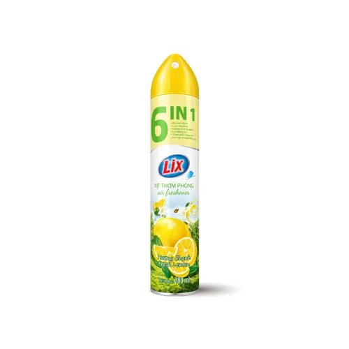 Hình ảnh Xịt Thơm Phòng LIX 6 IN 1 Hương Chanh 280ml trong bộ sưu tập Xịt phòng, sáp thơm, xịt côn trùng