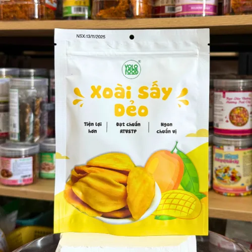 Xoài Sấy Dẻo Thương Hiệu YOLO - Gói 100g