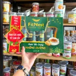 Yến Chưng Fitnest 35% Yến (Đông Trùng Hạ Thảo, Đường Phèn, Không Đường) - Hộp Yến Fitnest 900ml (6 Hũ x150ml)