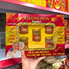 Yến Chưng Đường Phèn Khánh Hòa 28% Đường Ăn Kiêng Set 5 Hủ 70ml