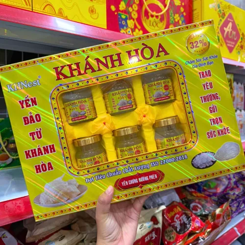 Đánh giá yến Chưng Đường Phèn Khánh Hòa KHNest 32% Hộp Vàng 6 Hủ 70ml