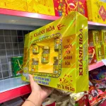 Sỉ yến Chưng Đường Phèn Khánh Hòa Saminest 28% Set 5 Hủ 70ml Hộp Màu Vàng