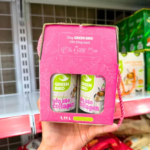 Lốc Yến Sào Collagen Green Bird 6 Chai 185ml