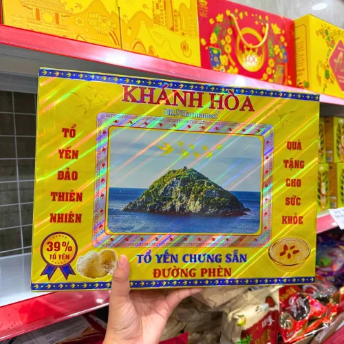 Yến Sào Khánh Hòa Dr Pharmanest Hộp Màu Vàng 39% - Hộp 6 Hủ Nước Yến