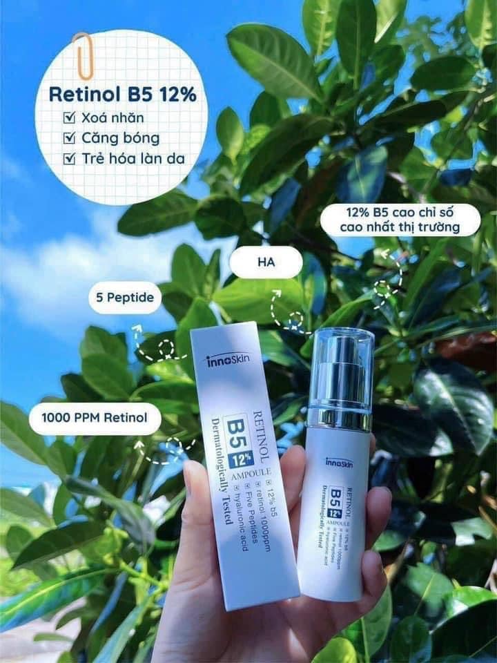 Ampoule Retinol 12% B5 chính là chìa khoá vàng cho làn da lão hoá xuất hiện nếp nhăn nám sạm