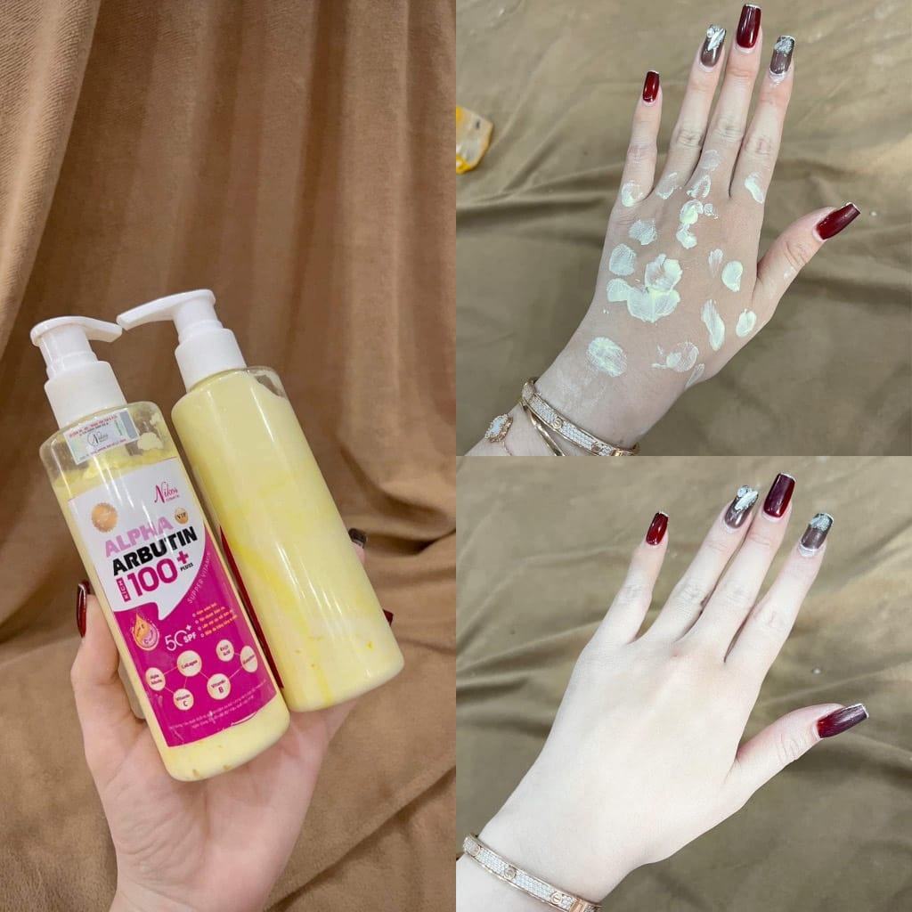 Kích Trắng 100+ Pluss Alpha Arbutin Nikos Beauty