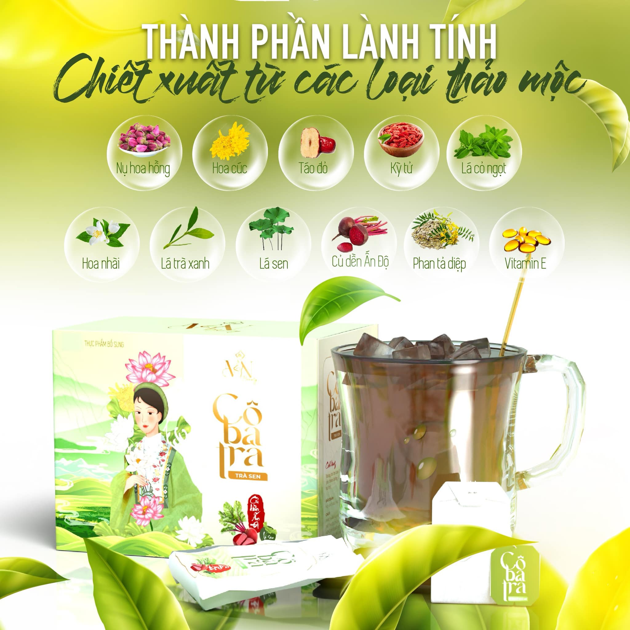 Combo cô ba trà tặng thẻ cào trúng 100%
