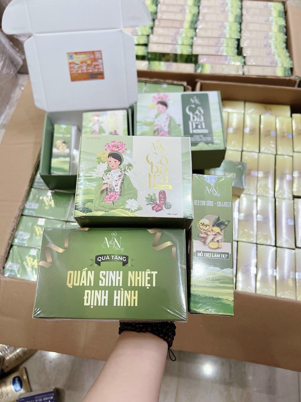 Mua combo của trà Cô Ba như này tặng thẻ cào trúng thưởng