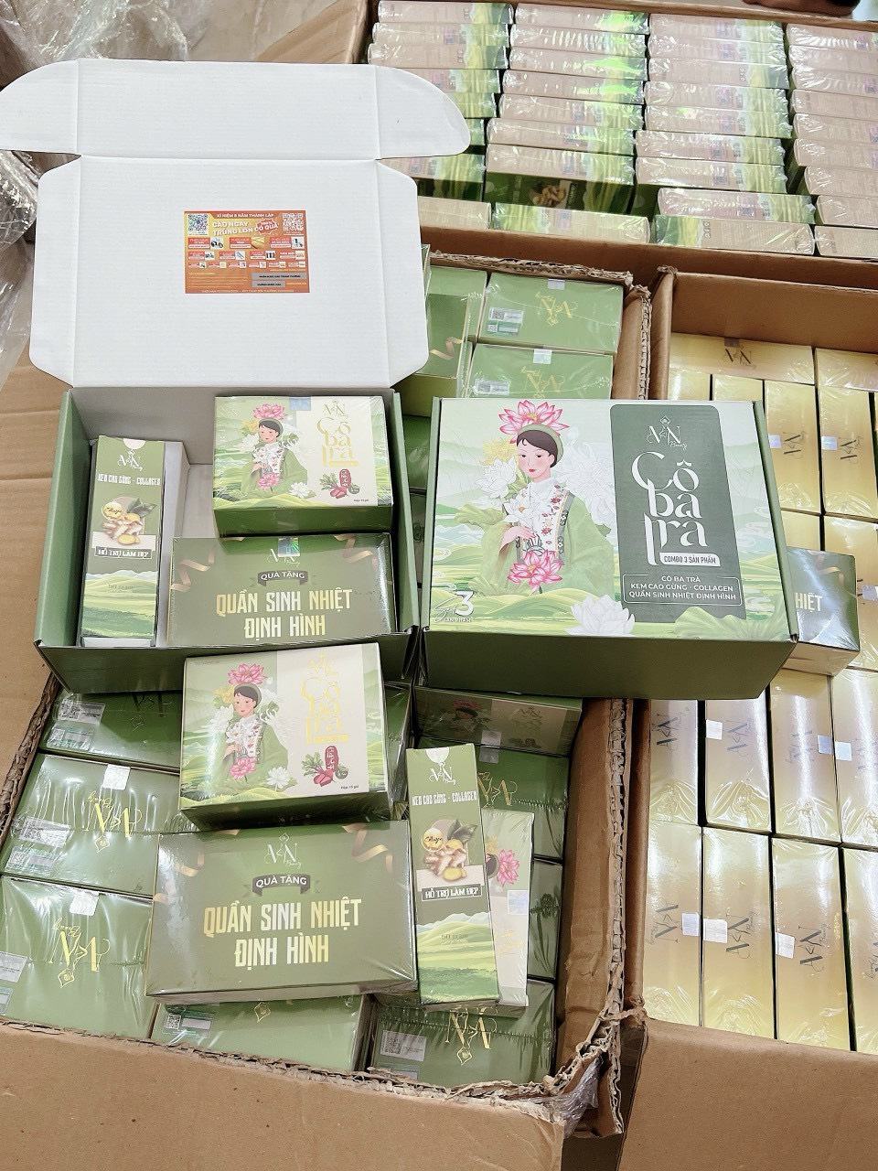 Mua combo của trà Cô Ba như này tặng thẻ cào trúng thưởng