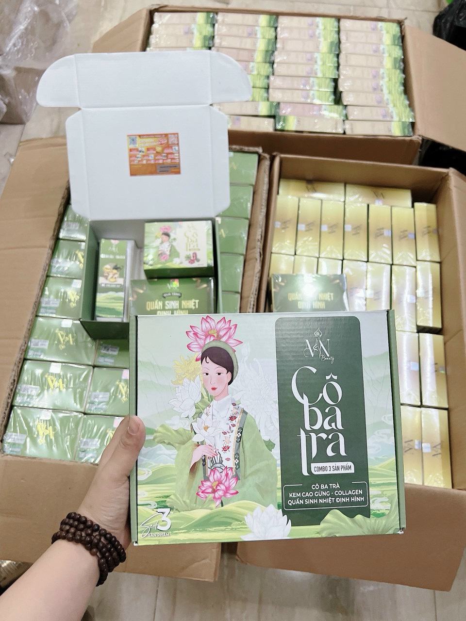 Mua combo của trà Cô Ba như này tặng thẻ cào trúng thưởng