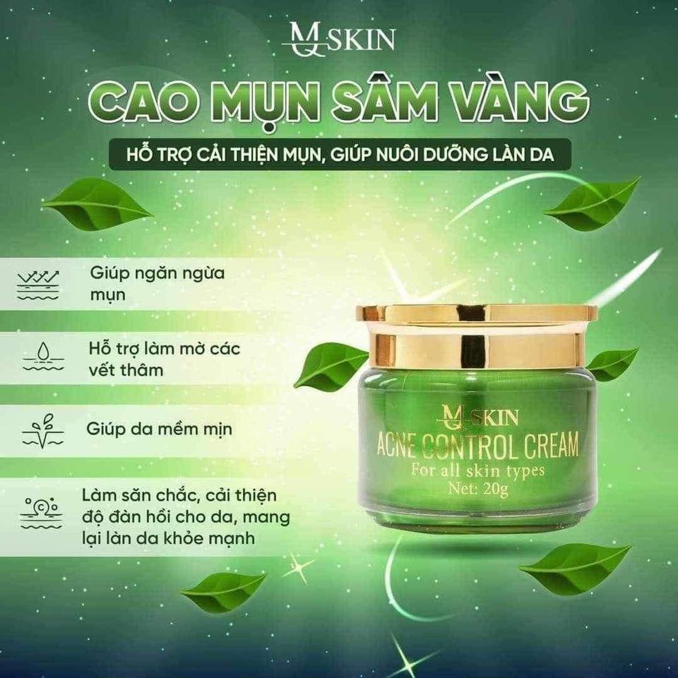 Cao Mụn Sâm Vàng MQ Skin 20g