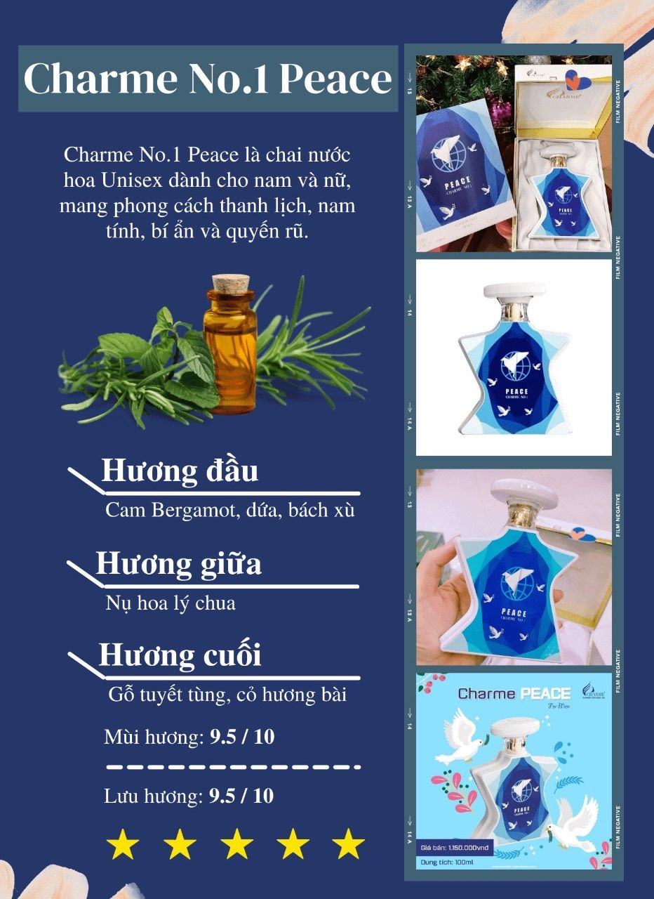 Nếu chọn một tình yêu yên bình hãy chọn Nước Hoa Nam Charme No.1 Peace 100ml