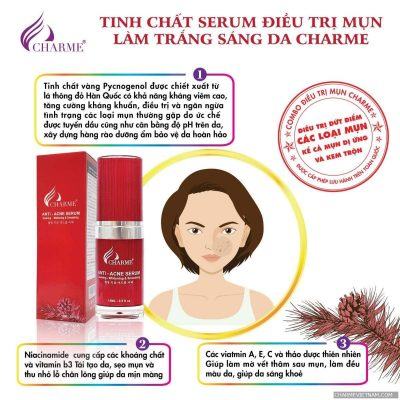 Serum Mụn Hàn Quốc Charme Anti Acne 15ml