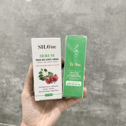 Serum Mụn Đa Chức Năng SH One Chiết Xuất Từ Rau Diếp Cá & Lựu Đỏ chính hãng