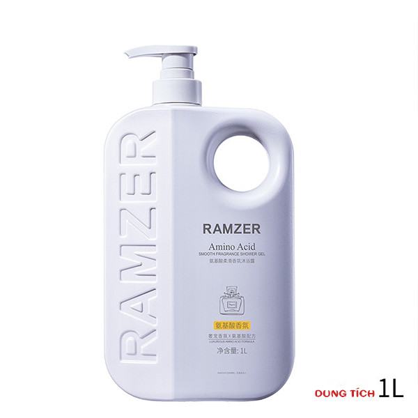 Sữa tắm Ramzer hương nước hoa cao cấp, dưỡng ẩm làm sạch trắng da dung tích 1000ml
