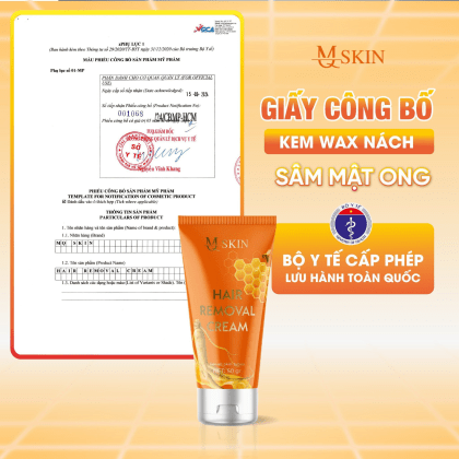 Combo Kem Tẩy Lông + Kem Thâm Nách MQ Skin Sâm Chanh Mật chính hãng