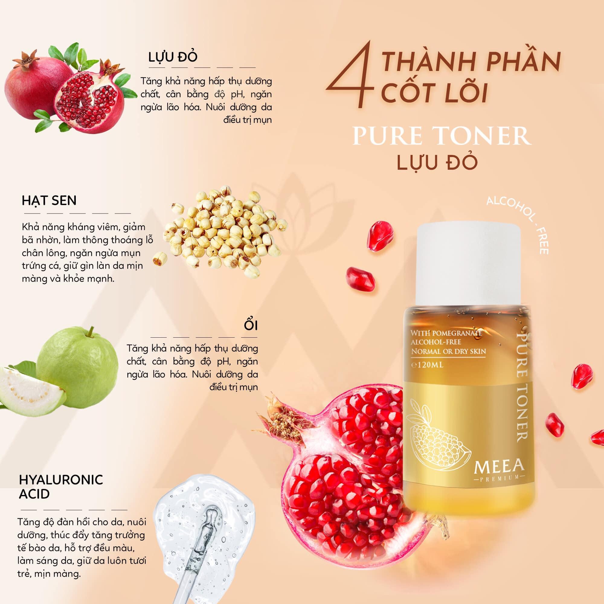 TONER LỰU ĐỎ - ĐẦU TƯ XỨNG ĐÁNG CHO LÀN DA CĂNG MỊN ĐẦY SỨC SỐNG