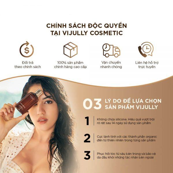 Tinh dầu bưởi Vi Jully Giúp nuôi dưỡng tóc từ chân tóc tới ngọn
