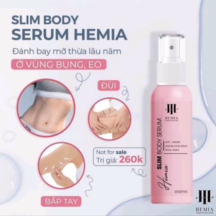Kem Tan Mỡ Hemia Slim Body Spray hệu quả nhanh gọn đơn giản dễ giảm