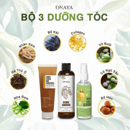 Dầu Gội Cao Thảo Dược Onaya Giải quyết vấn đề về tóc