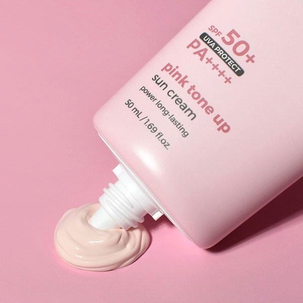 kem Chống Nắng PrettySkin Pink Tone Up Nâng Tone Trắng Hồng 50ml