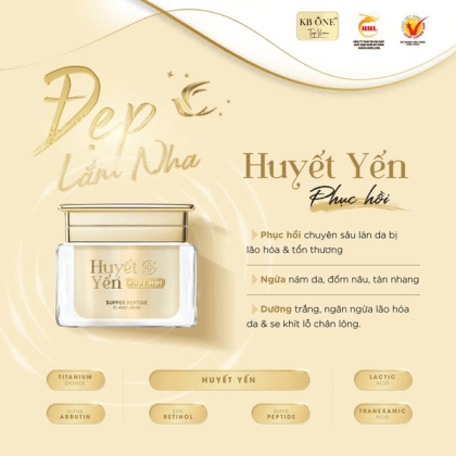 Kem Huyết Yến đặc trị nám, dưỡng trắng của KBONE TOP BEAU