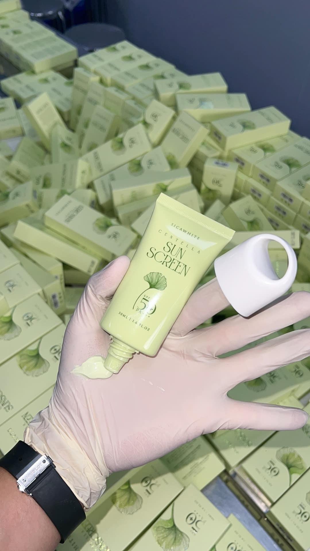 Kem Chống Nắng Rau Má Sica White – SPF 50PA Bảo Vệ Toàn Diện Cho Da