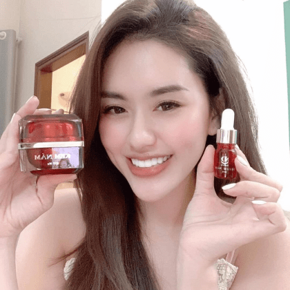 Combo Lựu Đỏ Kem Nám Melasma Và Serum Giảm Nám MD Beauty chính hãng