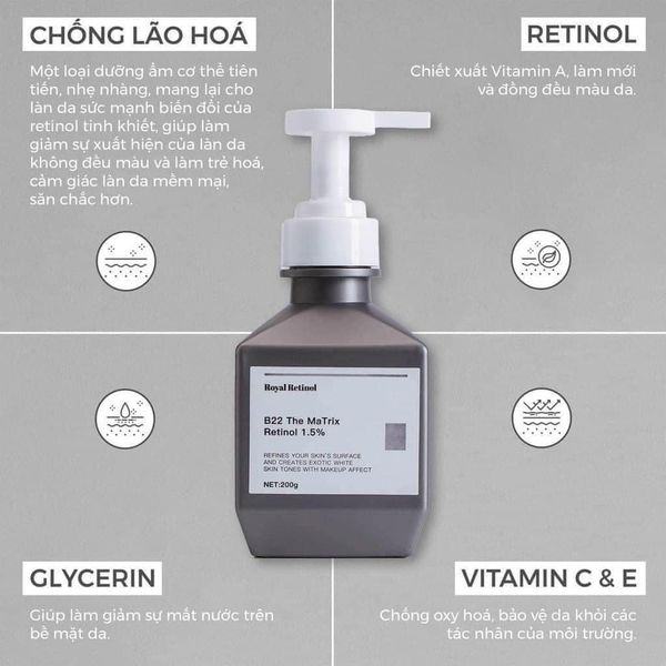 Kem Body Royal Retinol B22 The Matrix