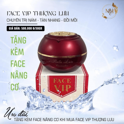 Kem Face Balla Luta VIP Đỏ Thượng Lưu 30g  cải tiến Mới chiết xuất từ đương qui Nhật Bản