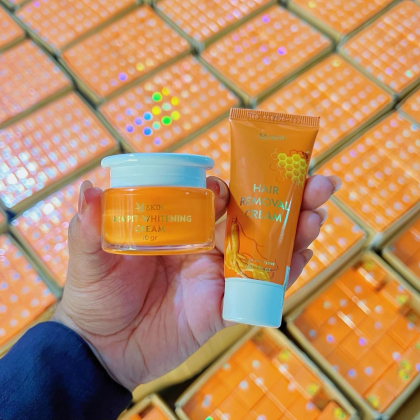 Combo Kem Tẩy Lông Và Kem Khử Thâm Khử Mùi Chanh Sâm Mật Mq Skin Đoàn Thanh Tuyền