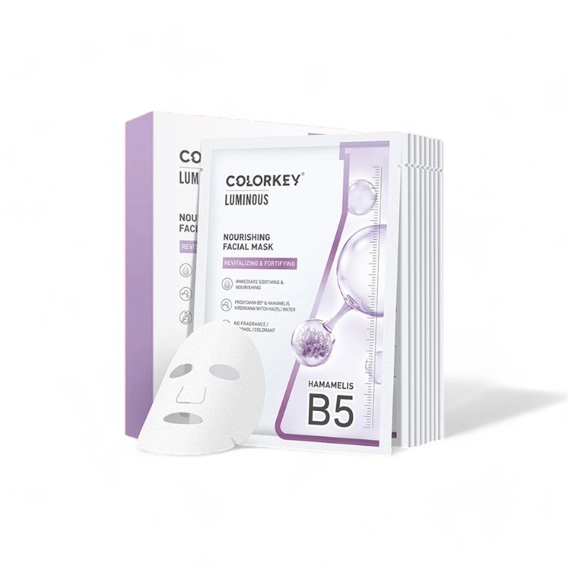 Mặt Nạ Colorkey Nourshing Facial Mask 25ml - Dưỡng Ẩm Ngừa Mụn Với Chiết Xuất Cây Phỉ Màu Tím