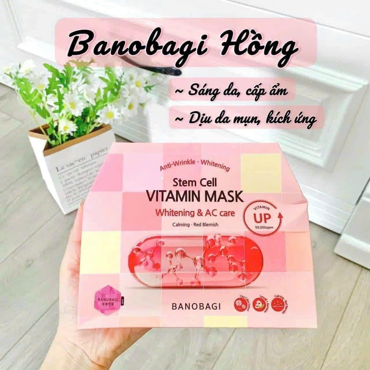 Banobagi Stem Cell Vitamin Mask Whitening & AC Care không chỉ mang lại những phút giây thư giãn tuyệt vời mà hơn hết giúp hỗ trợ tối ưu trong quá trình điều trị mụn