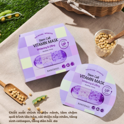 Mặt nạ Banobagi Stem Cell Vitamin Mask Whitening & Lifting Tím