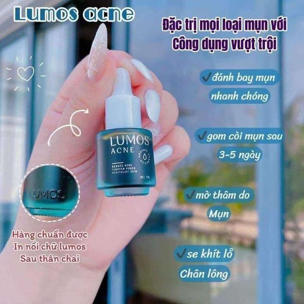 Da đẹp hết mụn mặt mộc tự tin chỉ với 1 chai Lumos Acne