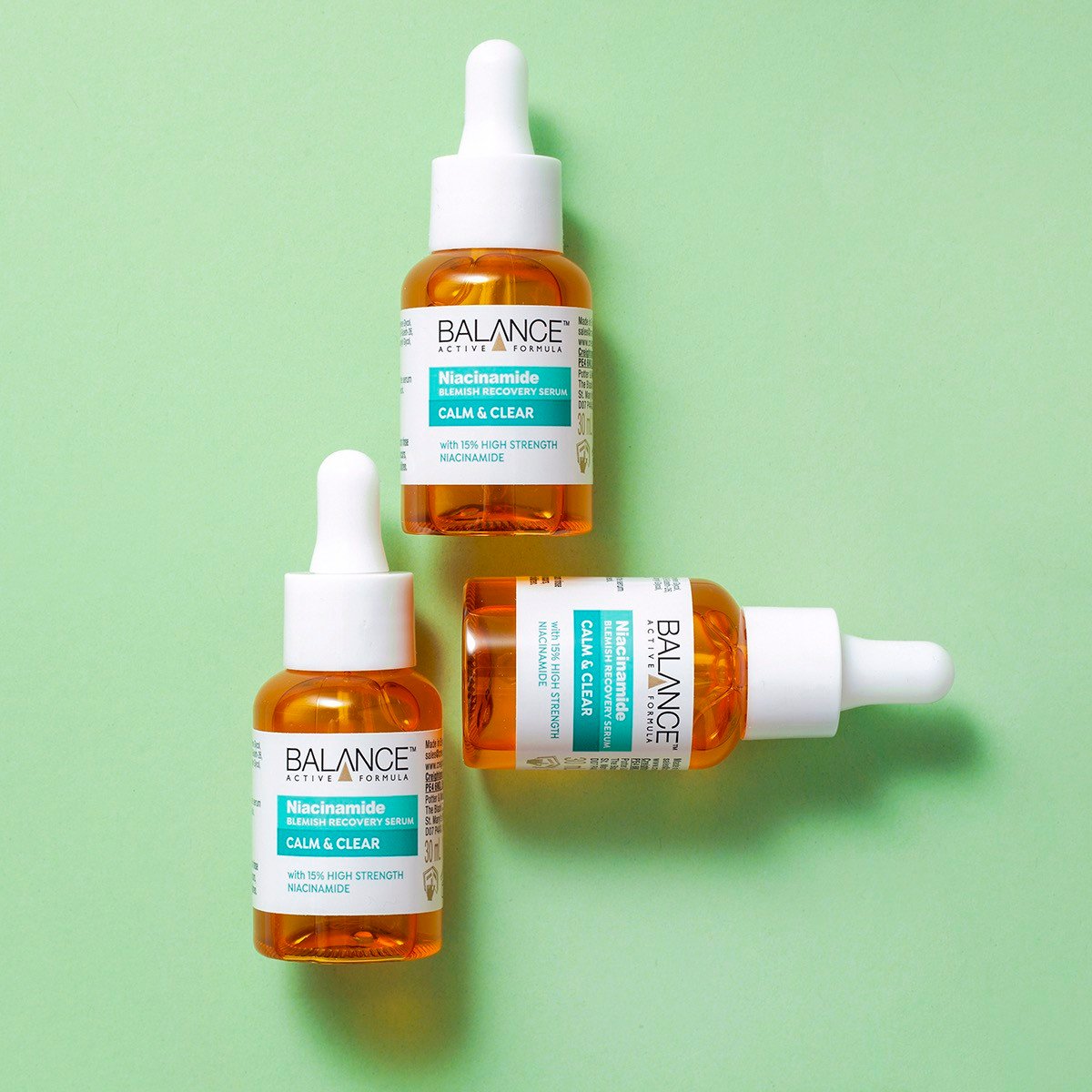 Serum Balance Active Formula Ngừa Mụn Mờ Thâm 30ml Niacinamide 15% Blemish Recovery Serum
