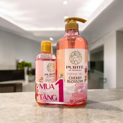 Sữa Tắm Purité Sáng Mịn Da Hương Hoa Anh Đào 850ml