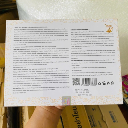 Combo phục hồi serum + face đêm tặng face trắng da trị nám ban ngày tặng 1 sửa rửa mặt tặng 1 họp cấy trắng tặng 1 họp mặt nạ tươi