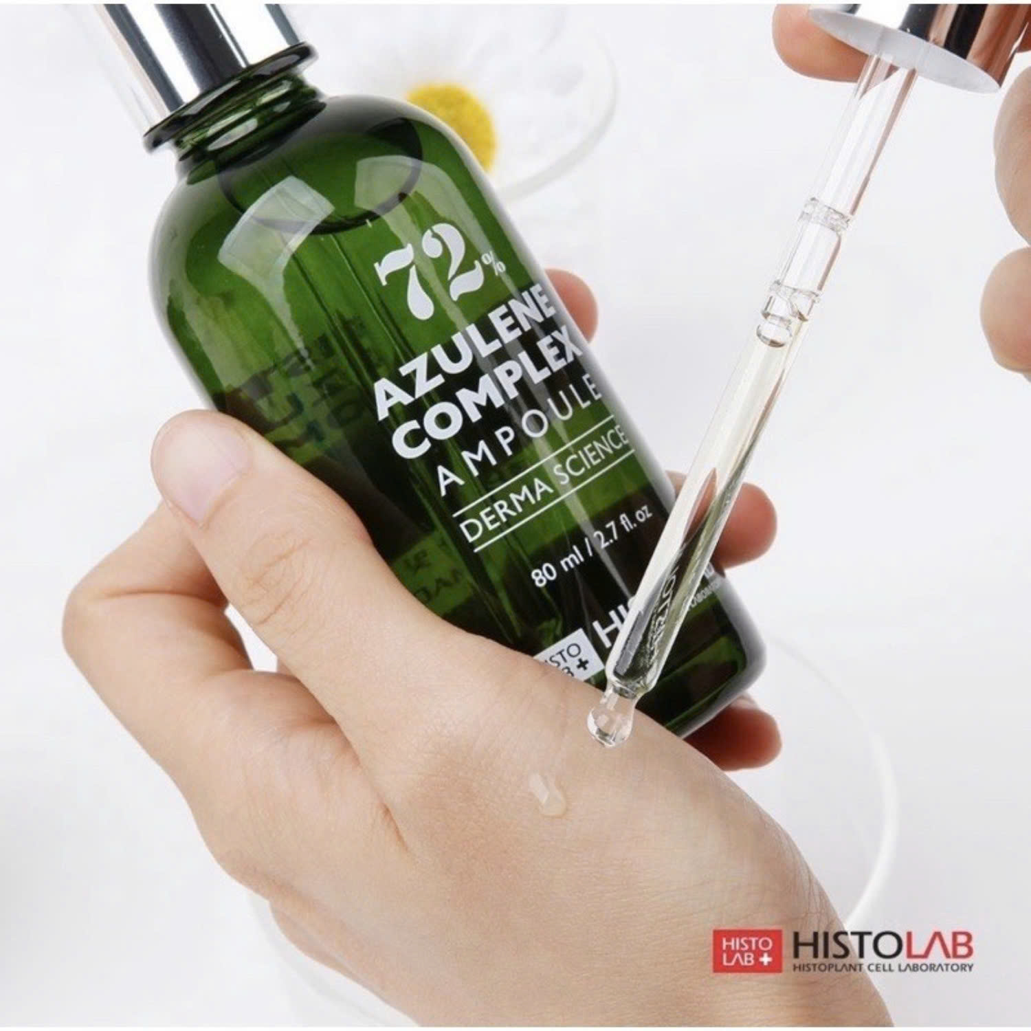 Bạn Vẫn đang lăn tăn lựa chọn serum dưỡng cho da mụn Chọn liền Tinh Chất Histolab 72% Azulene Complex Ampoule 50ml đi thôi