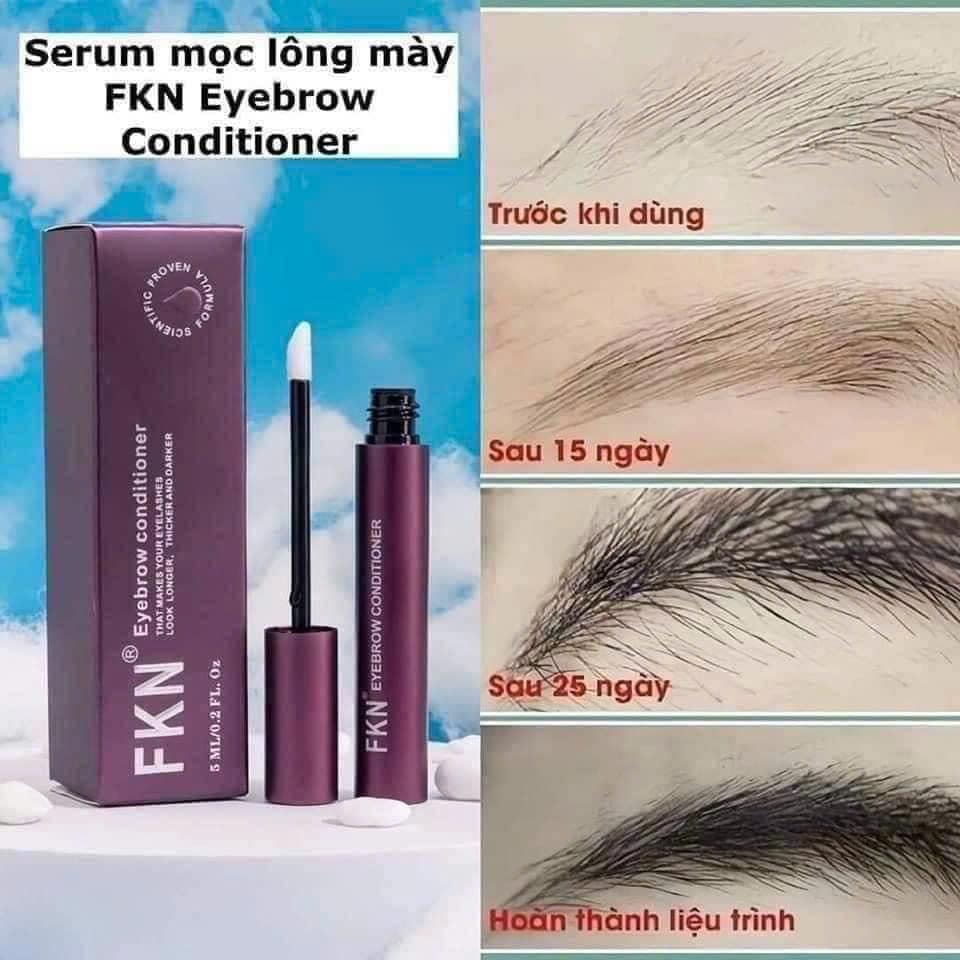 Serum Dưỡng Mày FKN Pro Màu Nâu Eyebrow Conditioner Serum 5ml dưỡng mày dài rậm và đen bóng hơn